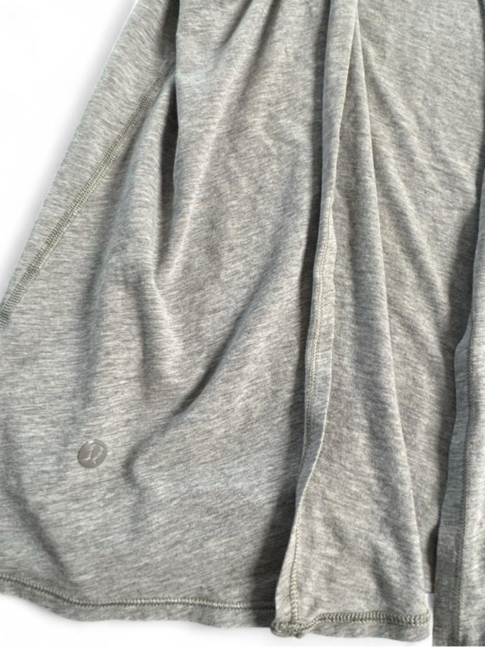 Lululemon Gray Athletic Top with Subtle Logo